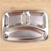 Jiejiajie B220 304 Stainless Steel Six-Compartment Meal Tray