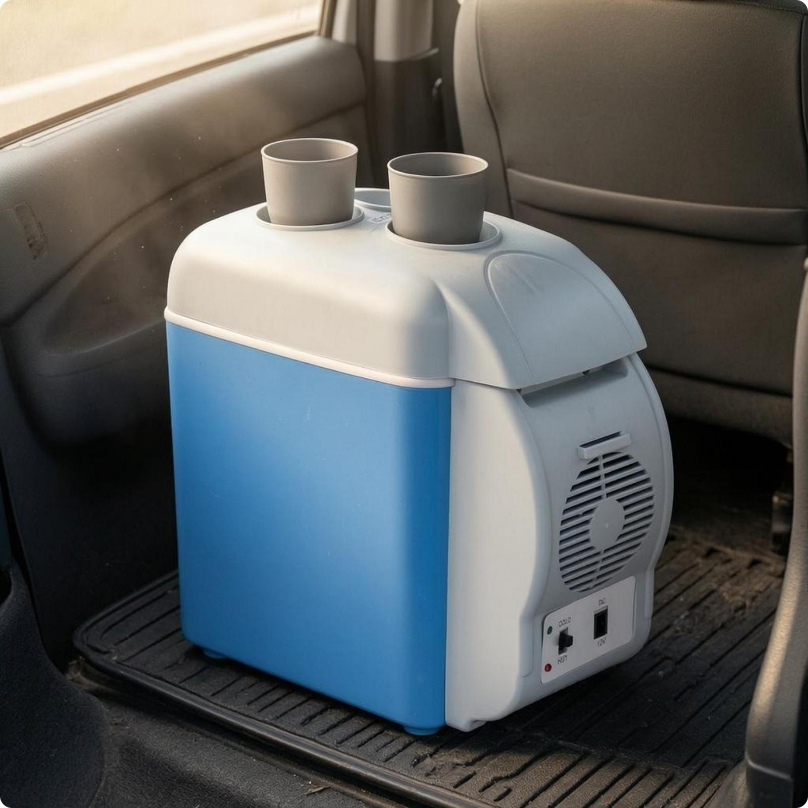 7.5L Mini Fridge 12V/220V Dual Electrical Potential Compact Size Electric Chiller and
