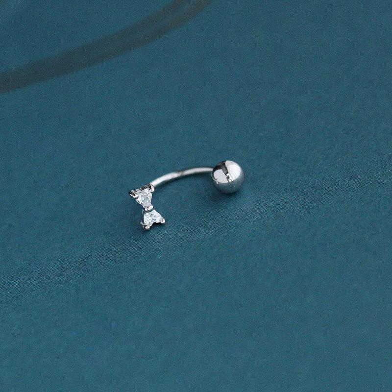 Schleifen-Schraubohrringe Ohrringe Einfache U-förmige Ohrknochennägel Weibliches Temperament Vielseitig Trendig