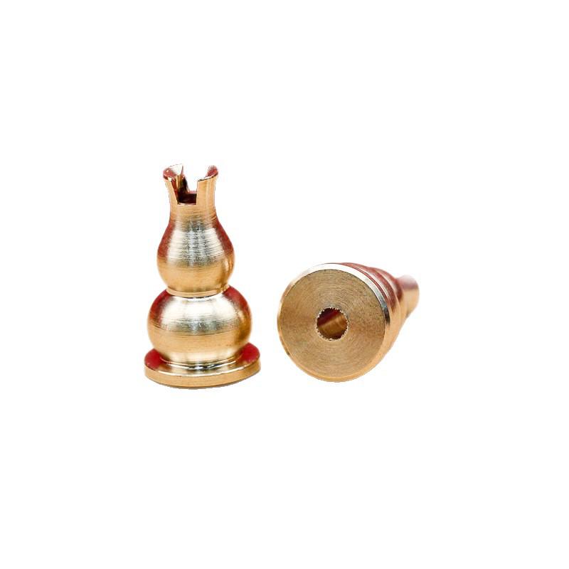 Brass Gourd Incense Burner & Holder with Lotus Design for Stick Incense, Home Worship, and Meditation