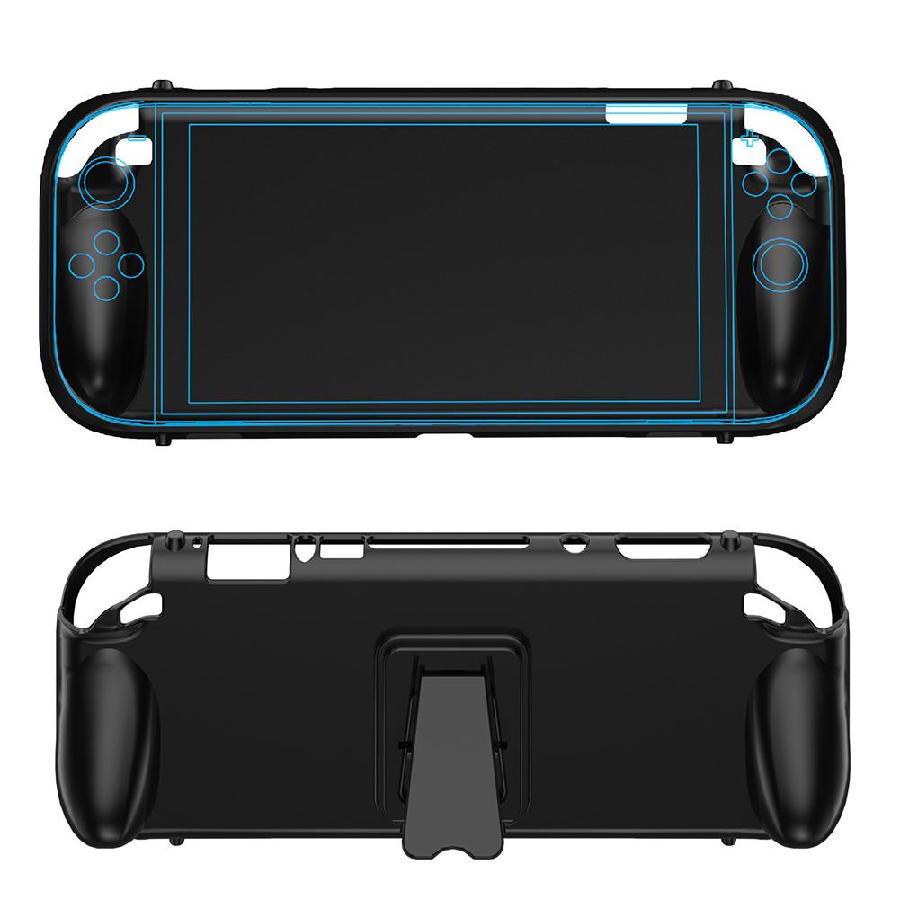 

TPU Protective Cover With Bracket For Switch 2 Handheld Gaming Console Host Protector Case Non-Slip Shockproof Ergonomic Shell