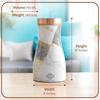Gold Marble Print Copper Water Bedroom Bottle, Designer Copper Drinkware, Volume- 950 ML