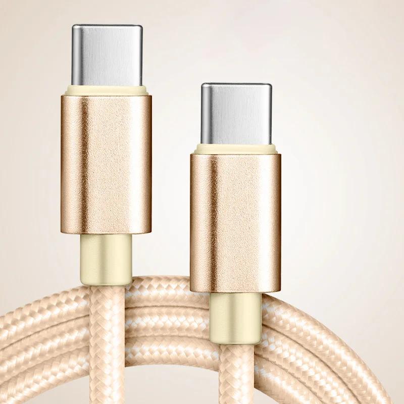 66W Cable Nylon 1A Fast Charging Cable USB C To Type C Charging 1m 1m 1m Cable for Iphone 11 16 Pro Max Samsung S11 Xiaomi OPPO