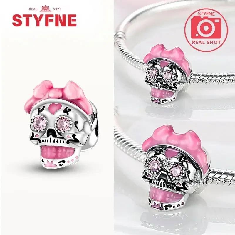 Copperdevil Skull Beads Bat Halloweencopper Charms For Original Bracelet Diy Charming Fine Jewelry Gift For Women