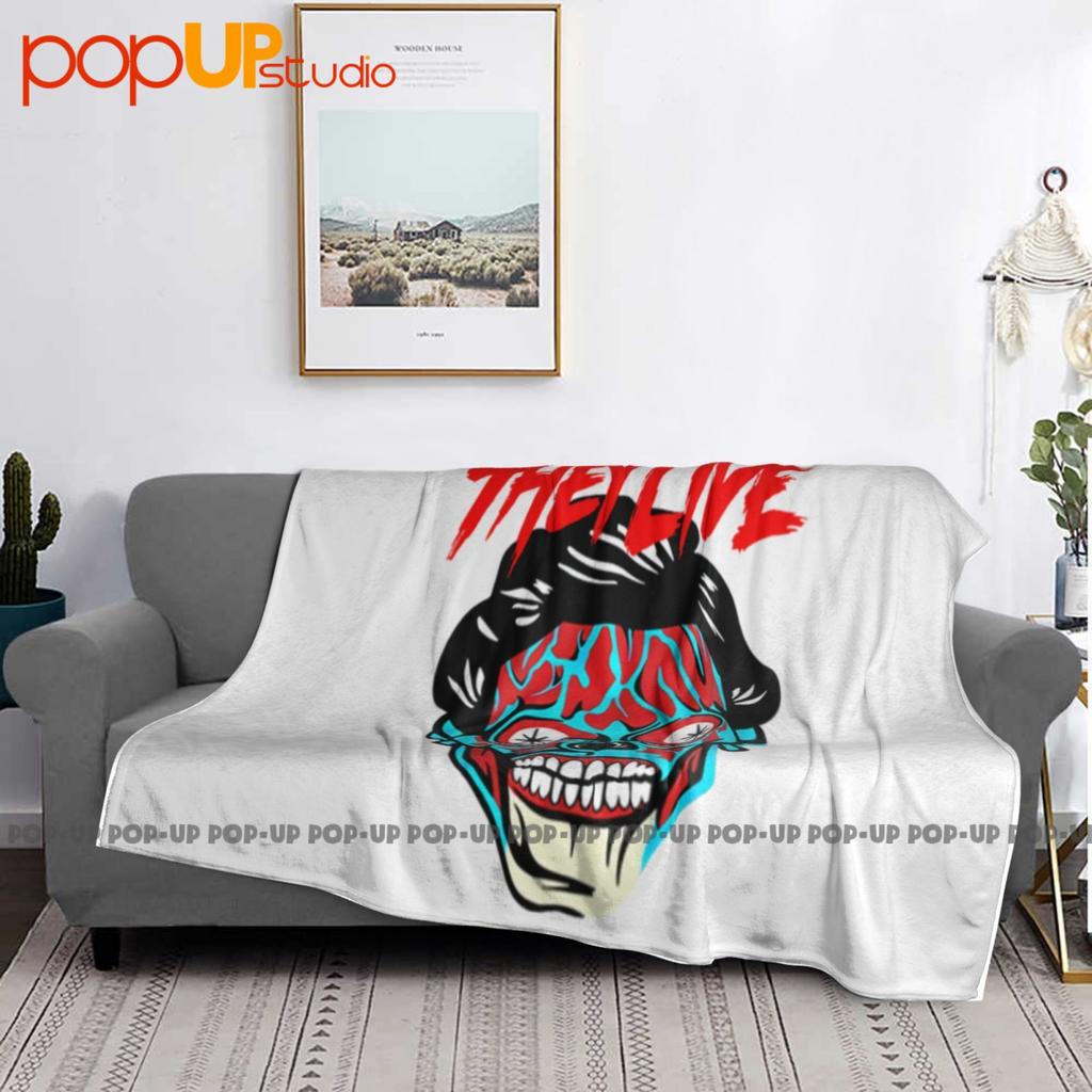 They Live Blue Alien Face Horror Movie 80S Film John Nada Carp Ultra-Soft Blanket Quilt Winter Sofa Cover Bed Covers