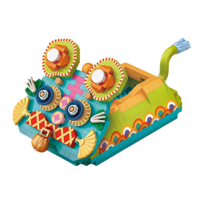 Loz Micro-Drill Particle Model Assembly Toy Tiger Head Shoes Creative Ornament Moc Building Blocks Kids Birthday Toy Gift