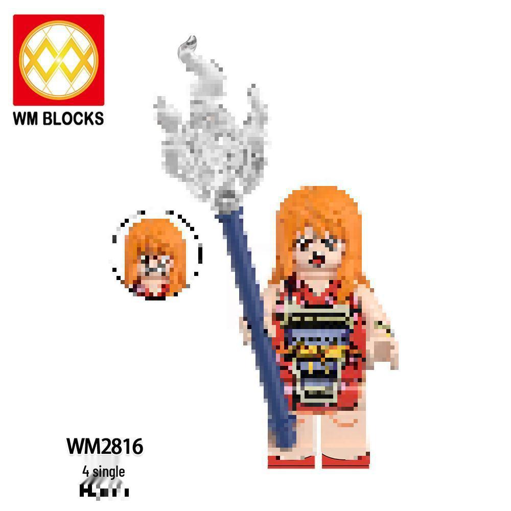 Red-Haired Uta Building Block Figure - One Piece Anime Series (Model WM6195)