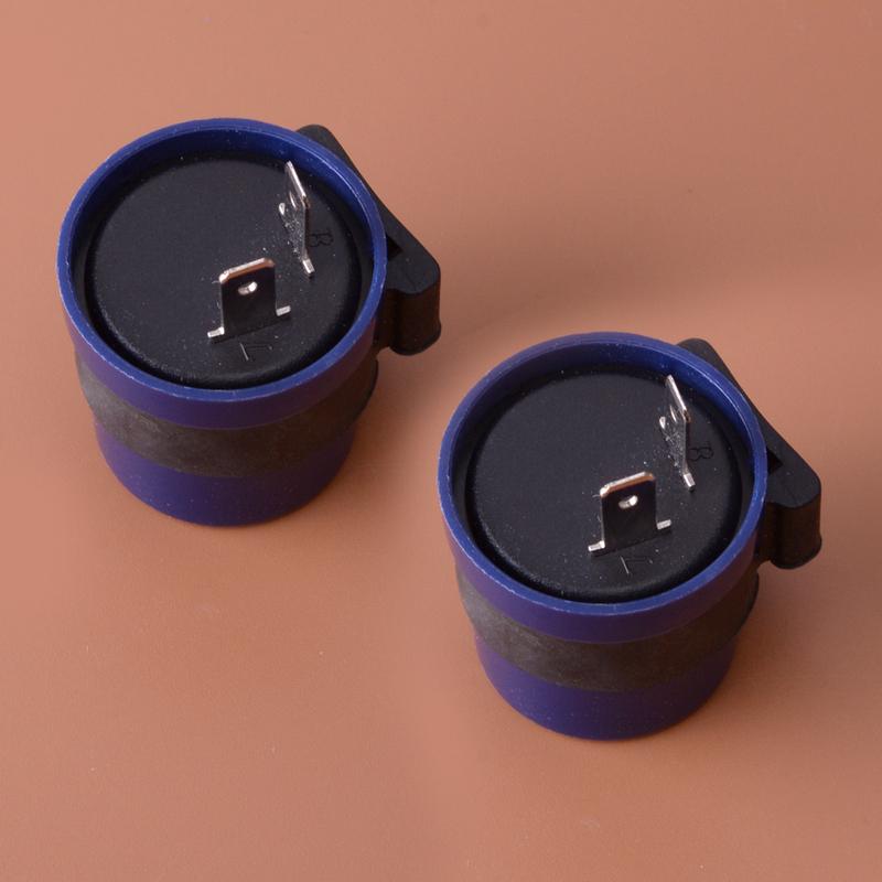 2Pcs 2 Prong Turn Signal Flasher Winker Relay 66-86716 Fit for Honda Kawasaki Suzuki Yamaha 38300-GF0-405 38610-05610 27002-010