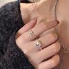 Heart-Shaped Knotted Open Ring - Chic, Fashionable Index Finger Jewelry for Girls