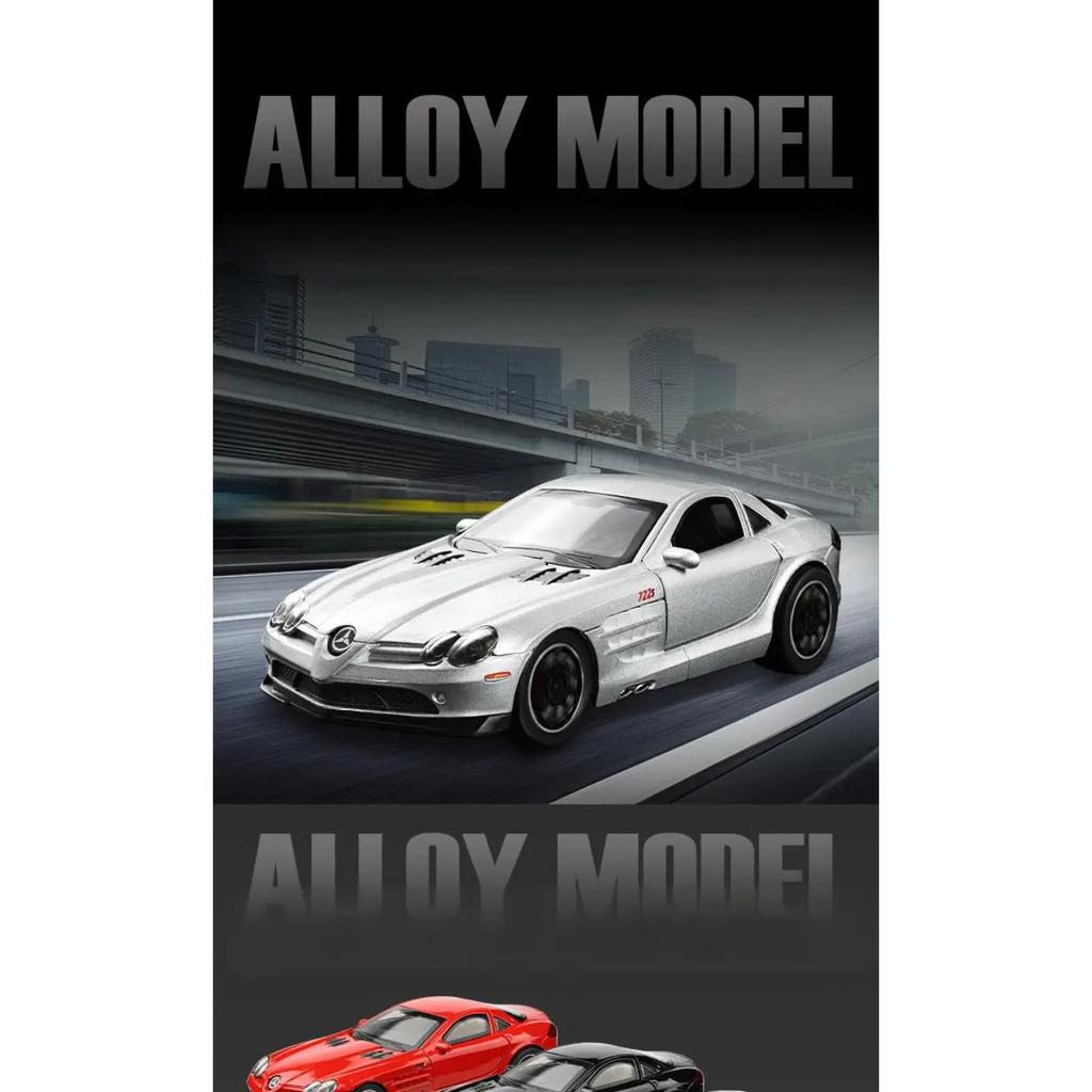 1/32 Benz SLR 722S Roadster Speedster Alloy Diecast Model Car Collection Hobby Decoration Home Ornament Birthday Gift with Boyfriend