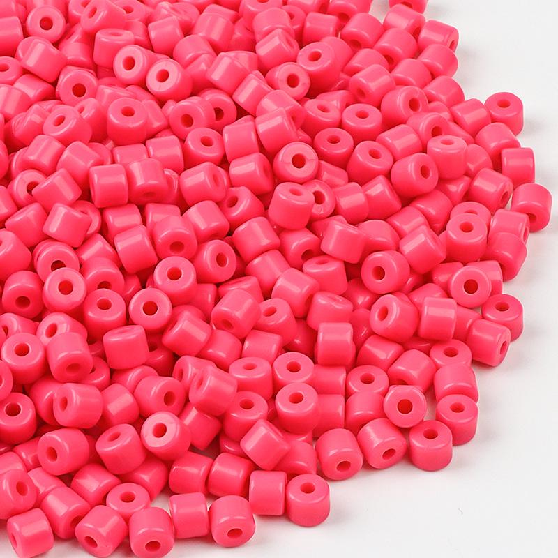 Bunte zylindrische Acrylperlen zur DIY-Schmuckherstellung