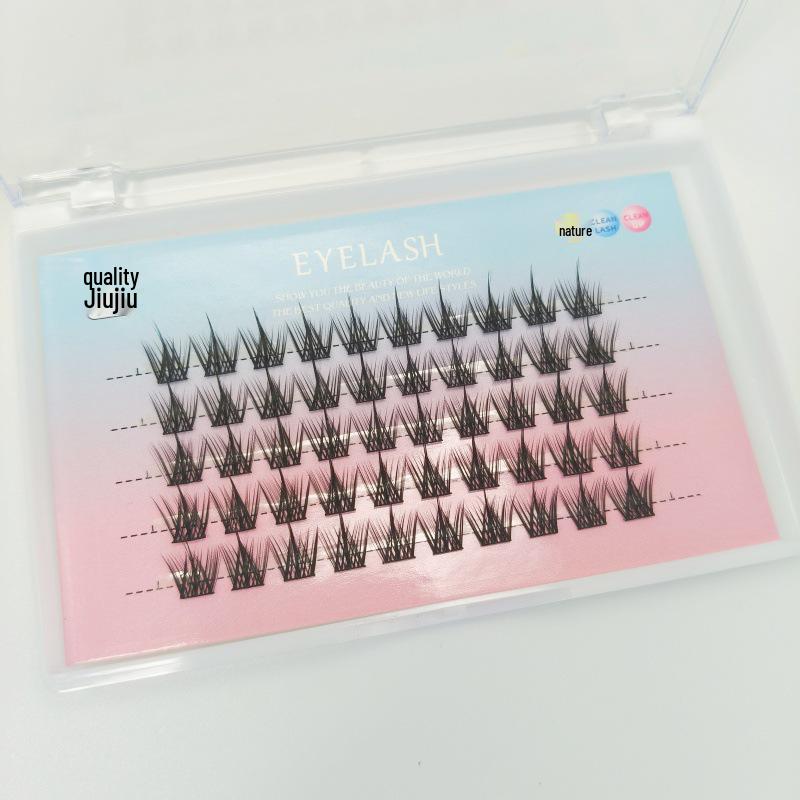 

Beginner s Natural Comic Cluster Eyelashes - Three-Step, Large Capacity
