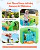 Inflatable Bounce House, 11.3 x 12.3 x 7.0 ft Inflatable Bounce House Water Slide, Bouncer Castle with Castle Bounces, Basketball Hoop, Splash Pool &