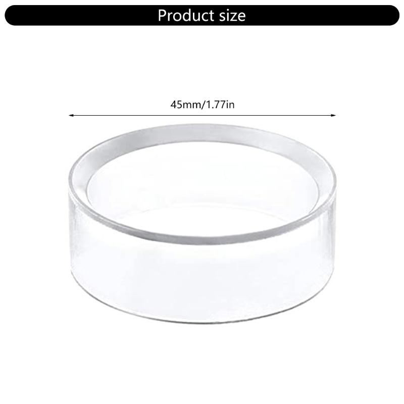 16Pcs Display Stands Clear Small Round Baseball Rings Stands Plastic Sphere Holder Clear Baseball Stand Holder Enduring