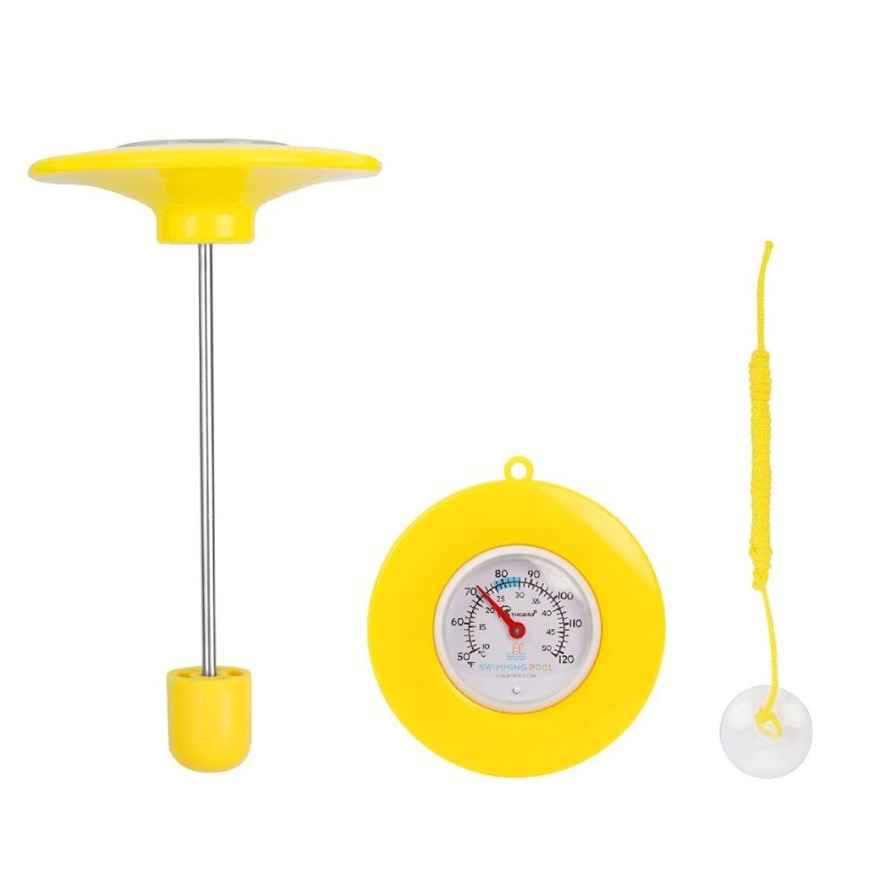 Wireless Water Thermometer Waterproof Swimming Pool Thermometer Floating Pool Thermometer Aquarium Yellow A style