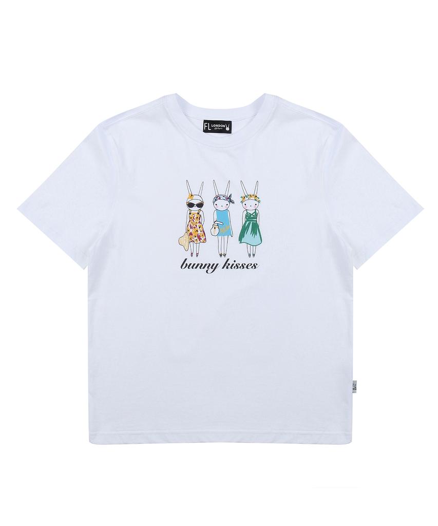 Pipilapin Women'S Regular Fit Pp3 Illustration Basic Short Sleeve T-Shirt/Fs1Wts913F Pink