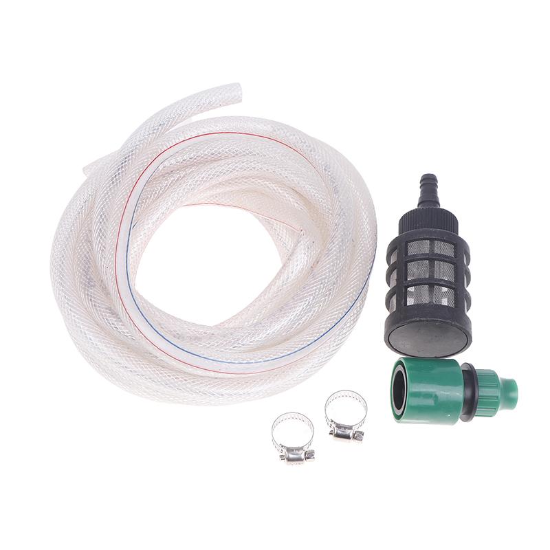 Pistola Lavatrice a Batteria Portatile Domestica da 5M Macchina per Lavaggio Auto ad Alta Pressione Tubo di Ingresso Acqua Kit Filtro Set Tubo di Aspirazione