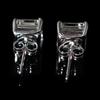 Synthetic Moissanite 15 Ct Square Cut Beautiful White Earring Pair For Gift
