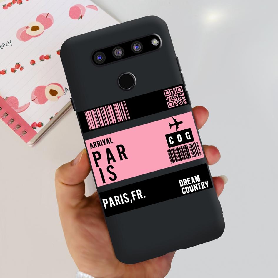 For LG V35 ThinQ Case Cover For LG V40 V50 V50S ThinQ Shockproof Silicone Cases Fashion Flower Soft Funda For LGV50 ThinQ Bumper