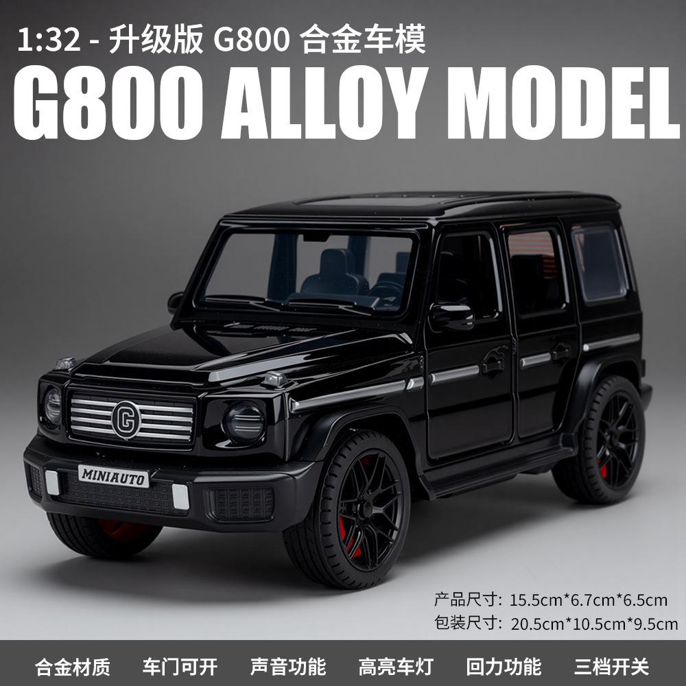 Legierung Auto Modell 1:32 Aktualisierte Version G500 Geländewagen Sound und Licht Pull-Back Spielzeug Polizeiauto Modell Ornament