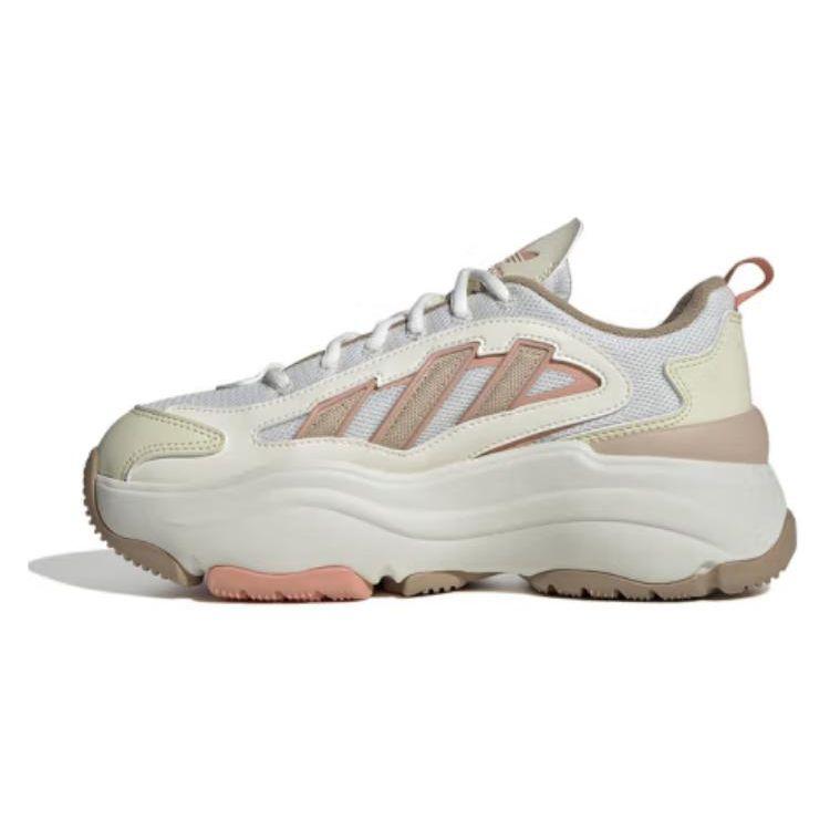 Adidas Originale Ozgaia Gewebte Klassische Rutschfeste Abriebfeste Low-Top Dad Schuhe Damen Sneaker Hellrosa JI4283