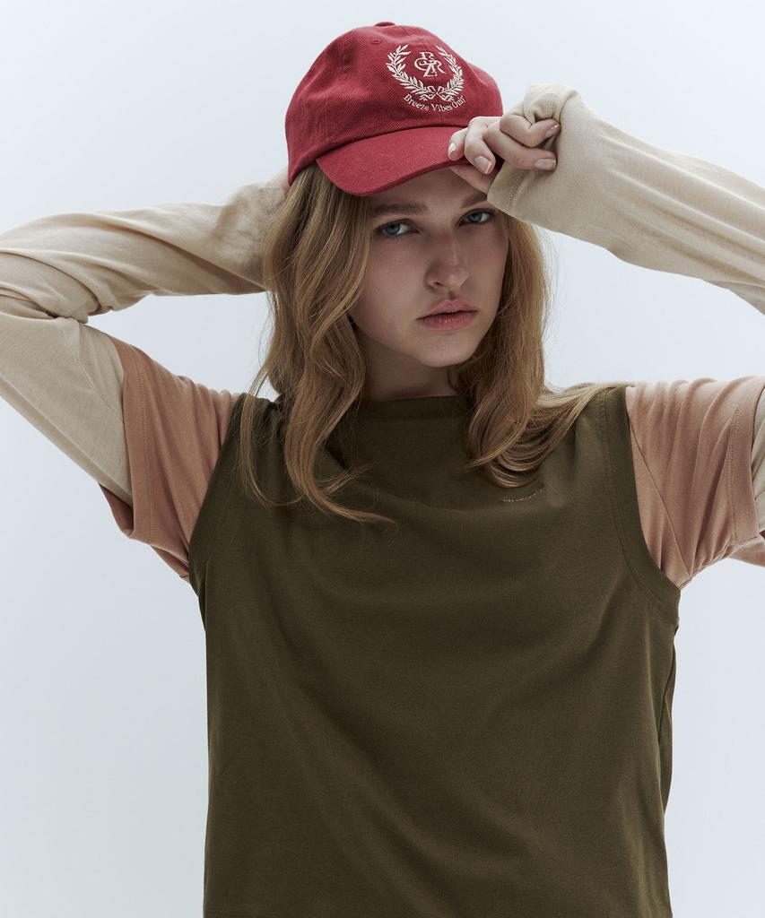 CITYBREEZE Laurel Logo Embroidered Ball Cap_2 Colors