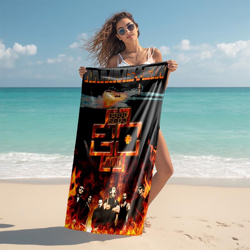 Till Lindemann, Lead Singer of the German Heavy Metal Rock Band Rammstein, Outdoor Camping Vacation Swimming Beach Scarf Decorative Blanket F15
