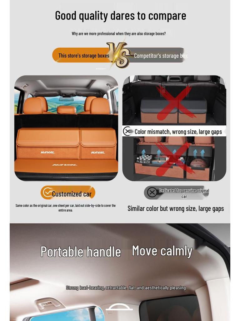 Haval 2nd Gen Big Dog H6 H9 M6 H5 Trunk Storage Box for New Energy Vehicles