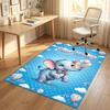 Alfombra de Terciopelo de Cristal con Temática de Elefantes, Personalizada con Nombre y Texto, Alfombrilla Suave para el Suelo, Decoración del Hogar