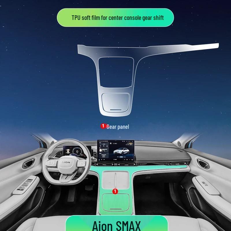 Transparent TPU Interior Film for 2021-2025 GAC Aion V Plus Console and Door Panels
