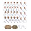 Elegant Mini Glass Wishing Bottles Jars with Cork Stoppers Set for Storing Dream DIY Crafts Projects Beads Container