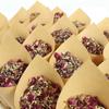 30Pcs Kraft Paper Wedding Confetti Wedding Decoration Kraft Paper Wedding Cones Rose Flower Confetti Tray Wedding Decor