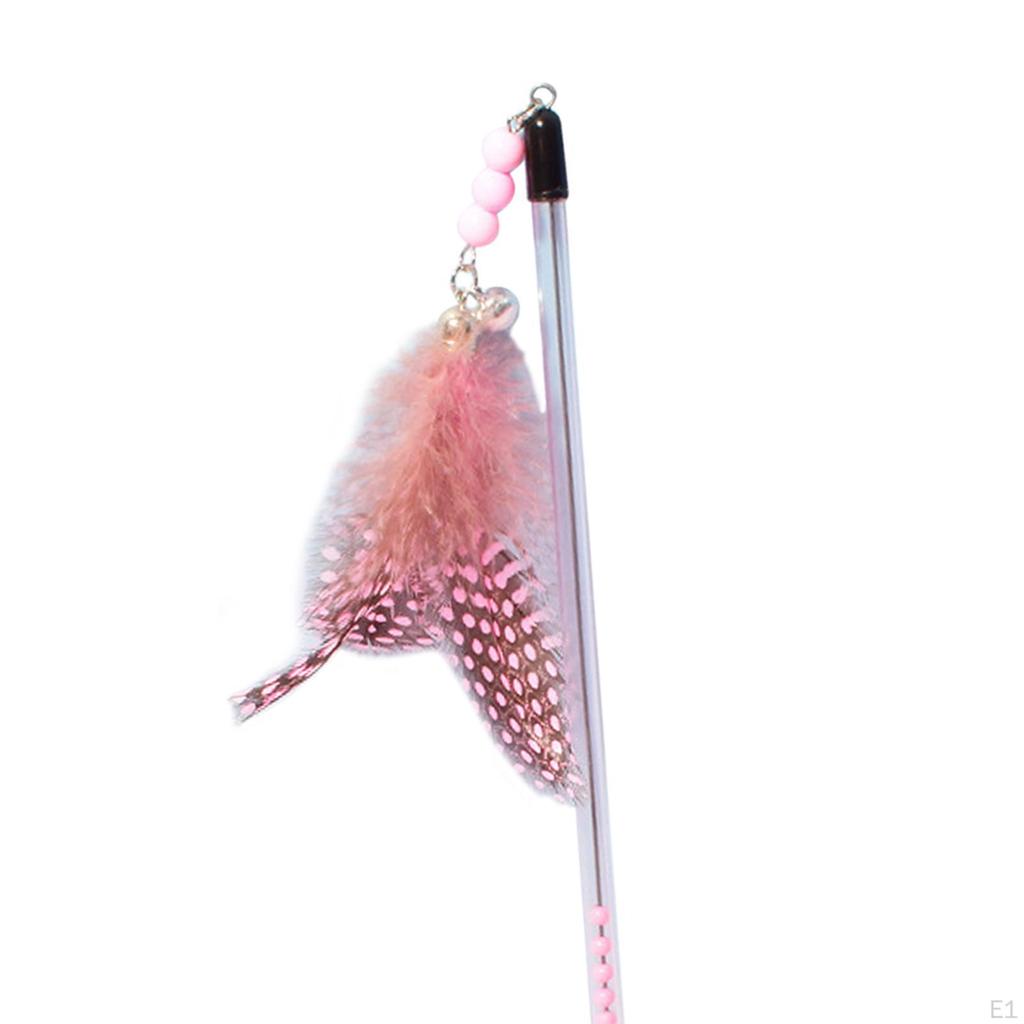 Cat Feather Toy Stick Toy,Training Toy,Telescopic,Interactive Toy,Cat Teaser for Cats