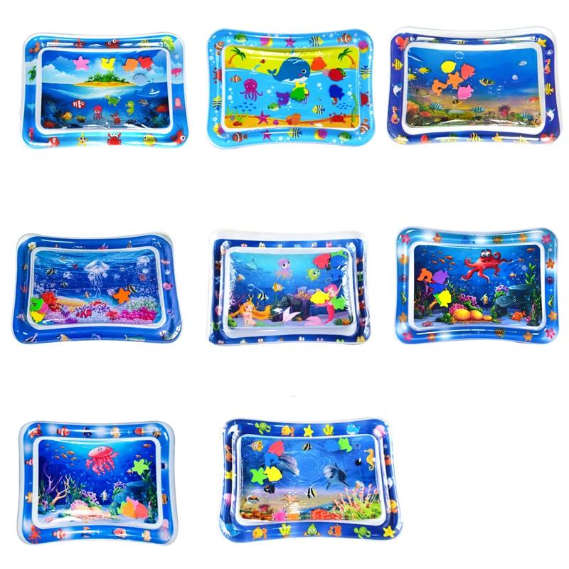 Popular Baby Inflatable Pat Water Mat Sea Life Swim Ring Climbing Cushion Tummy Time Mats Premium For Infants And Toddlers Toy Sets