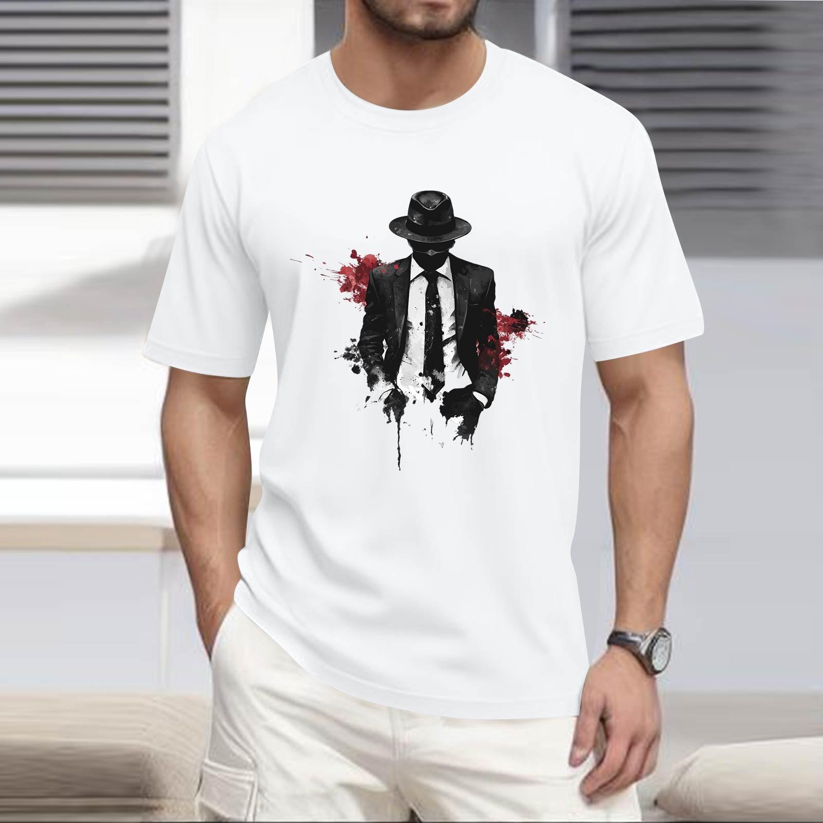 Мужская рубашка с воротником-стойкой и коротким рукавом, свободная рубашка для отдыха и отдыха, мужская XXXL белый