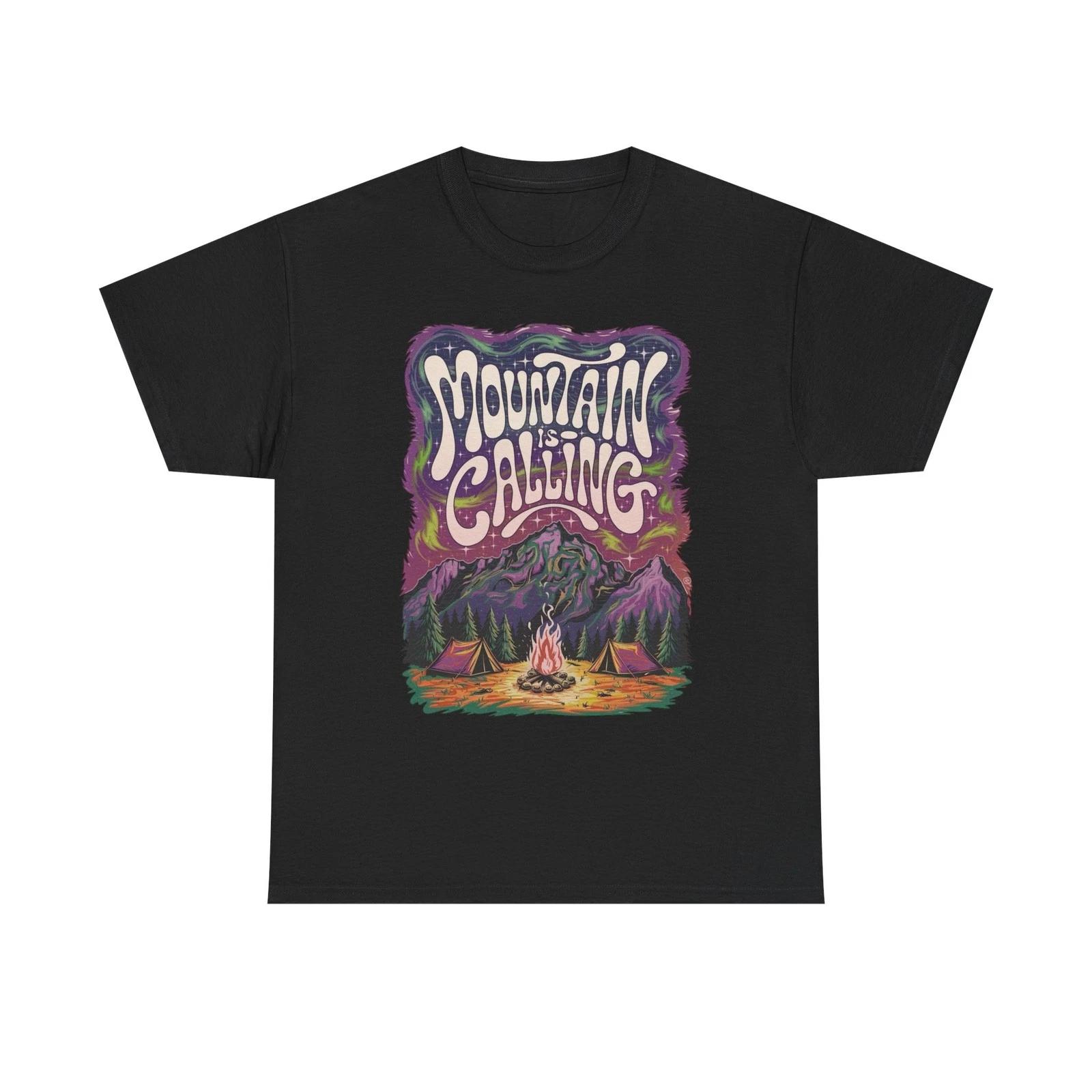 

The Mountains Are Calling Graphic T Shirt Unisex Heavy Cotton Tee New Gift L