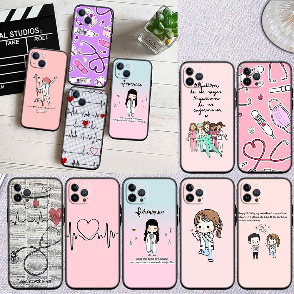 PP50 Nurse Doctor Stethoscope Soft Shell Phone Case for Xiaomi Xiaomi Poco M4 M5 M6 M7 X3 X6 X7 F8 Ultra Pro GT NFC