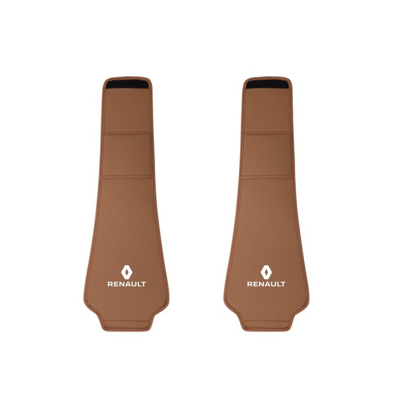 2026 Hot For Renault Hub Caps 2Pcs Leather Car Seat Headrest Protective Covers Accessories For Renault Clio Kadjar Megane Espace