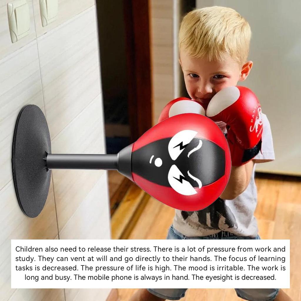 Desk Punching Bag Heavy Duty Desk Boxing Ball for Rage Relief Punch Suction Cup Ball for Mood Relief Anger Management Funny Toys