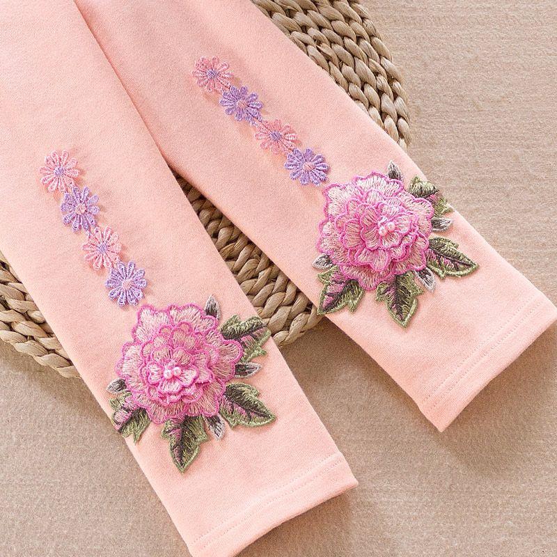 Mädchenleggings für Sommer-Oberbekleidung, mittelgroße bis große Kinder- und Mädchenhosen aus dünner Baumwolle, mückenabweisend