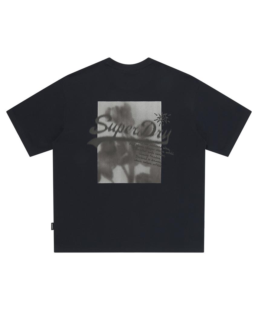 Syupeodeulai Blur Graphic T-Shirt Dark Navy Sduiscq52Dny