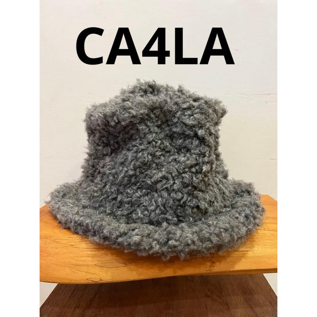 Used CA4LA Bucket Hat Gray Boa Material Jamiroquai Style