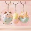 Soft Material Donut Pendant Keychain Cute Animal Design Cartoon Donut Pendant  Holiday Gift