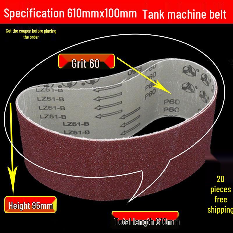 

610 Стрічковий шліфувальний верстат для деревообробки та шліфувальні стрічки для полірування та шліфування