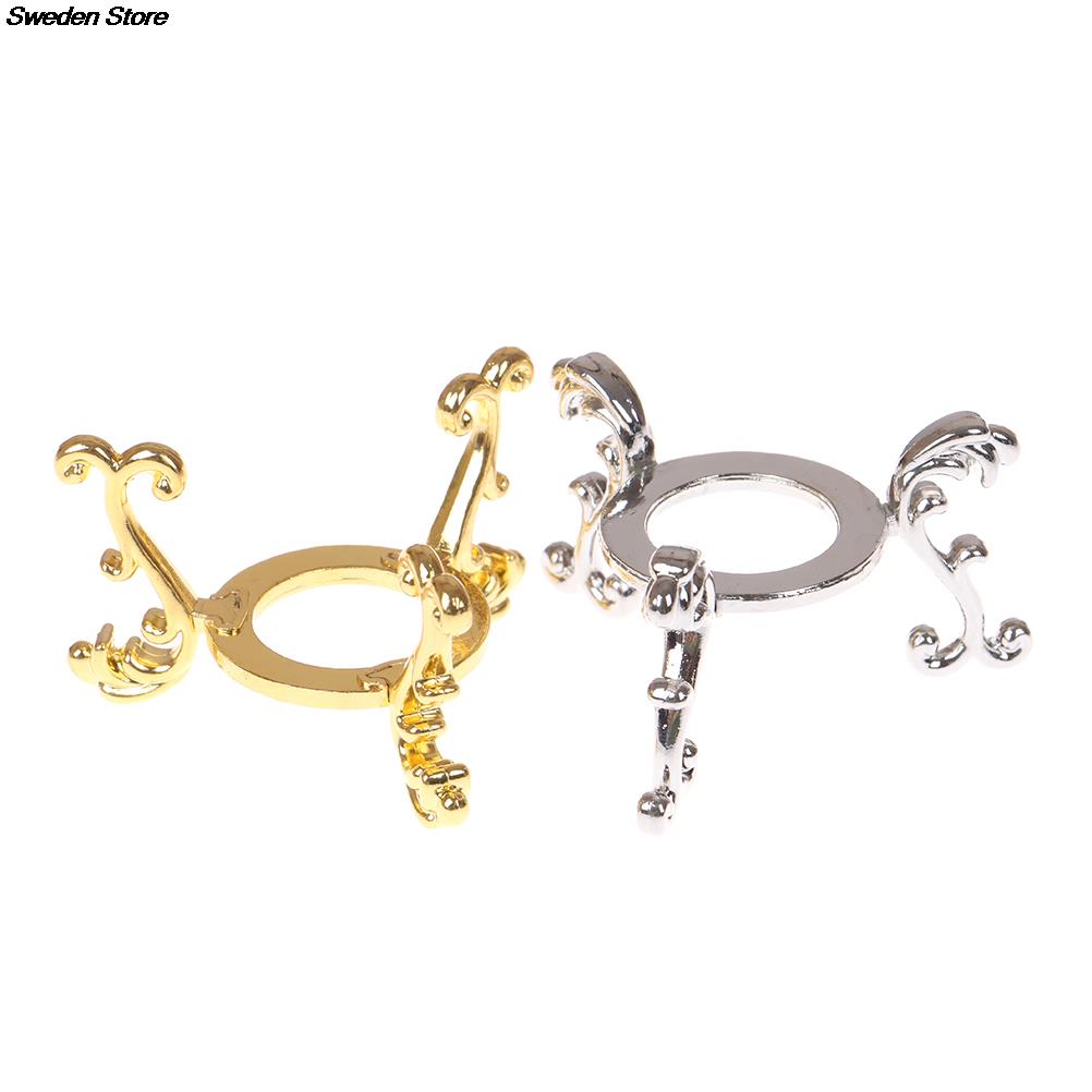 Gold-plated Display Gemstone Egg Support Base Crystal Ball Stand Holder Ornament Crystal Ball Decorative Ball Display Stand