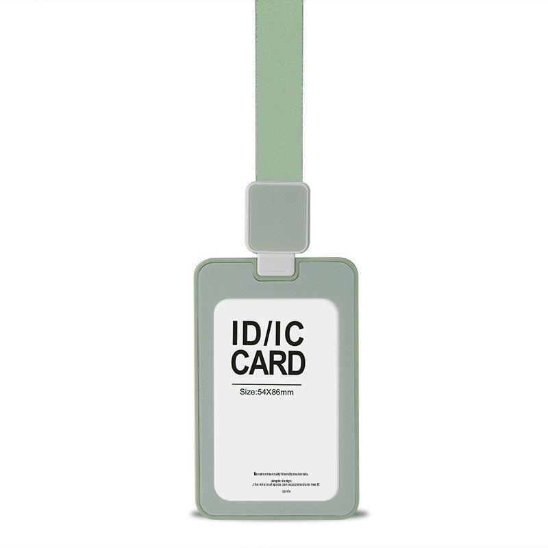 Morandi Color Retractable ID Holder with Lanyard - Custom Logo Badge