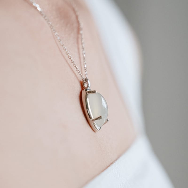 Eveningbell [silver925] Moonstone Necklace