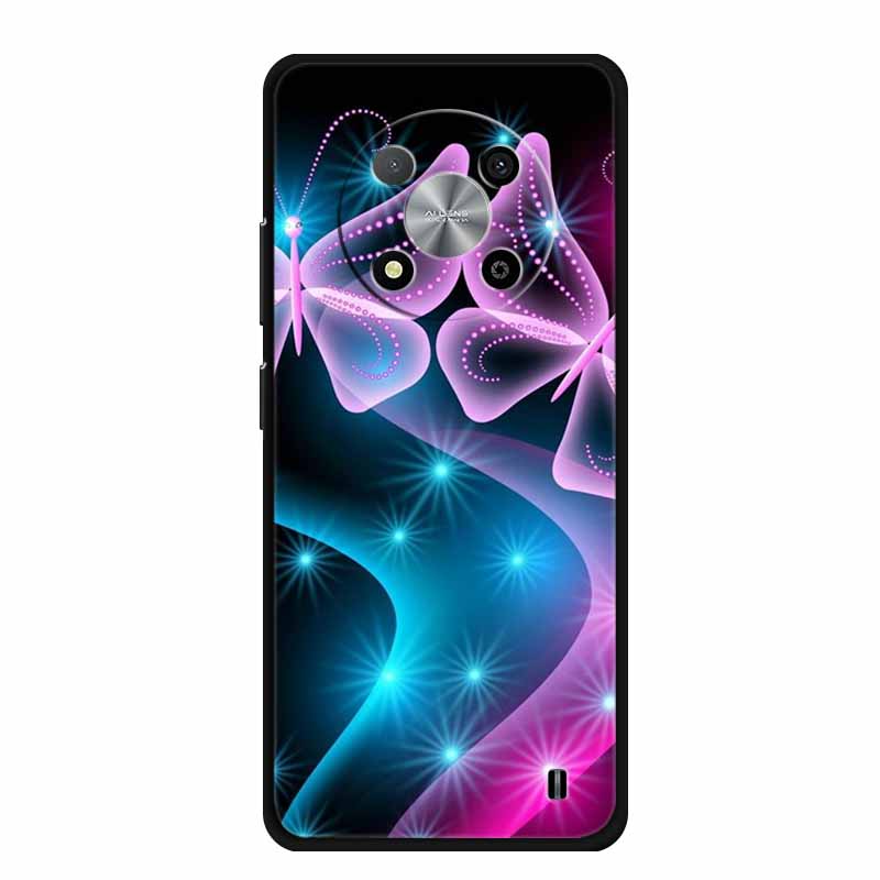 Custodia Per ZTE Blade A73 5G Lusso Morbido Silicone TPU Copri Telefono Per ZTE Blade A73 5G 7160N Cartoon Fiori Protettivi Nuovi Fundas