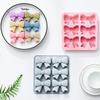 Silikonowa Forma Czekoladowa Kokardka, 6 Komór Mini Kokardki Forma na Cukierki Kokardka Forma na Cake Pop DIY Toppery do Babeczek Dekoracja Ciasta
