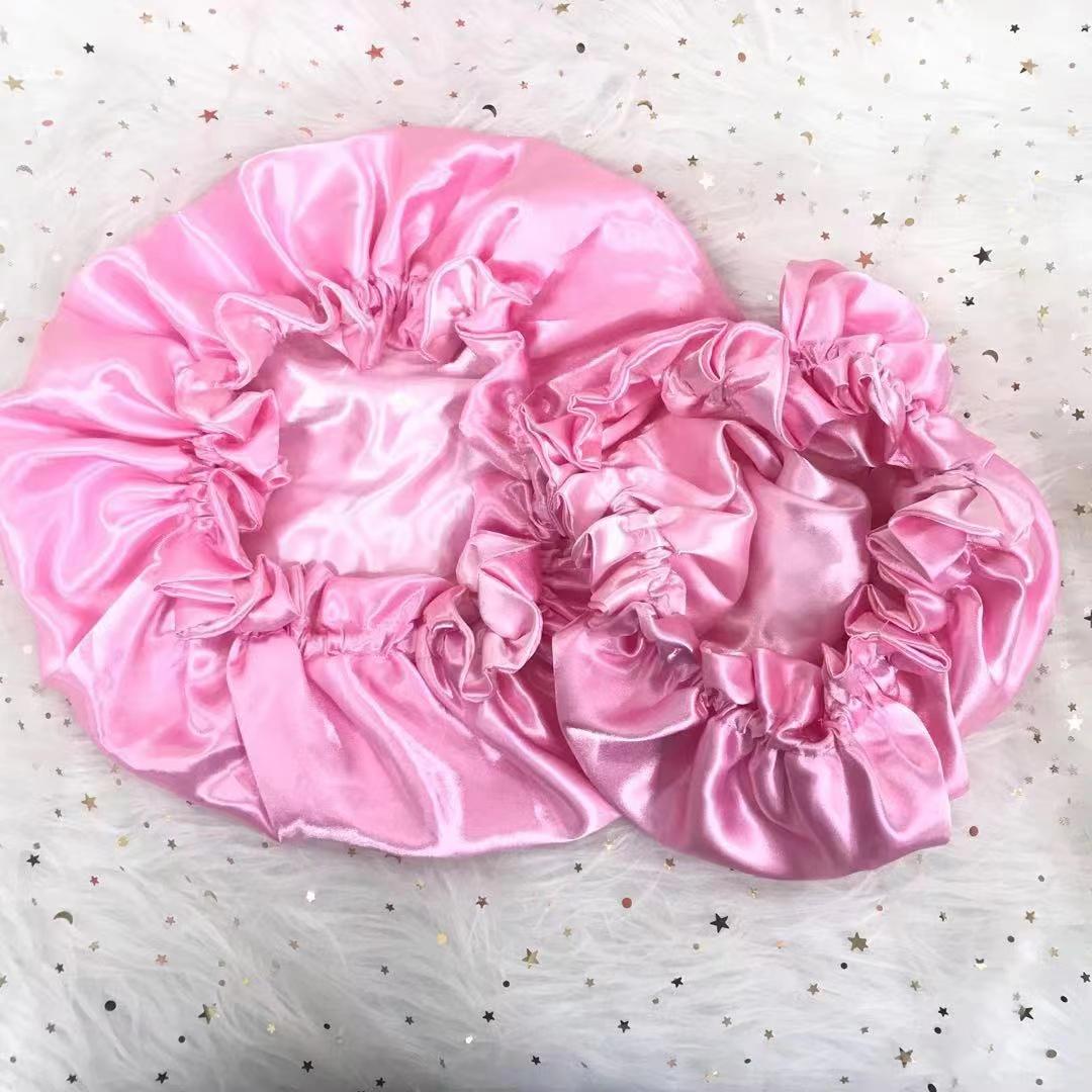 Wholesale Women Hair Bonnets Satin Bonnets Mommy and Me Set Bonnets and Satin Hair Wraps